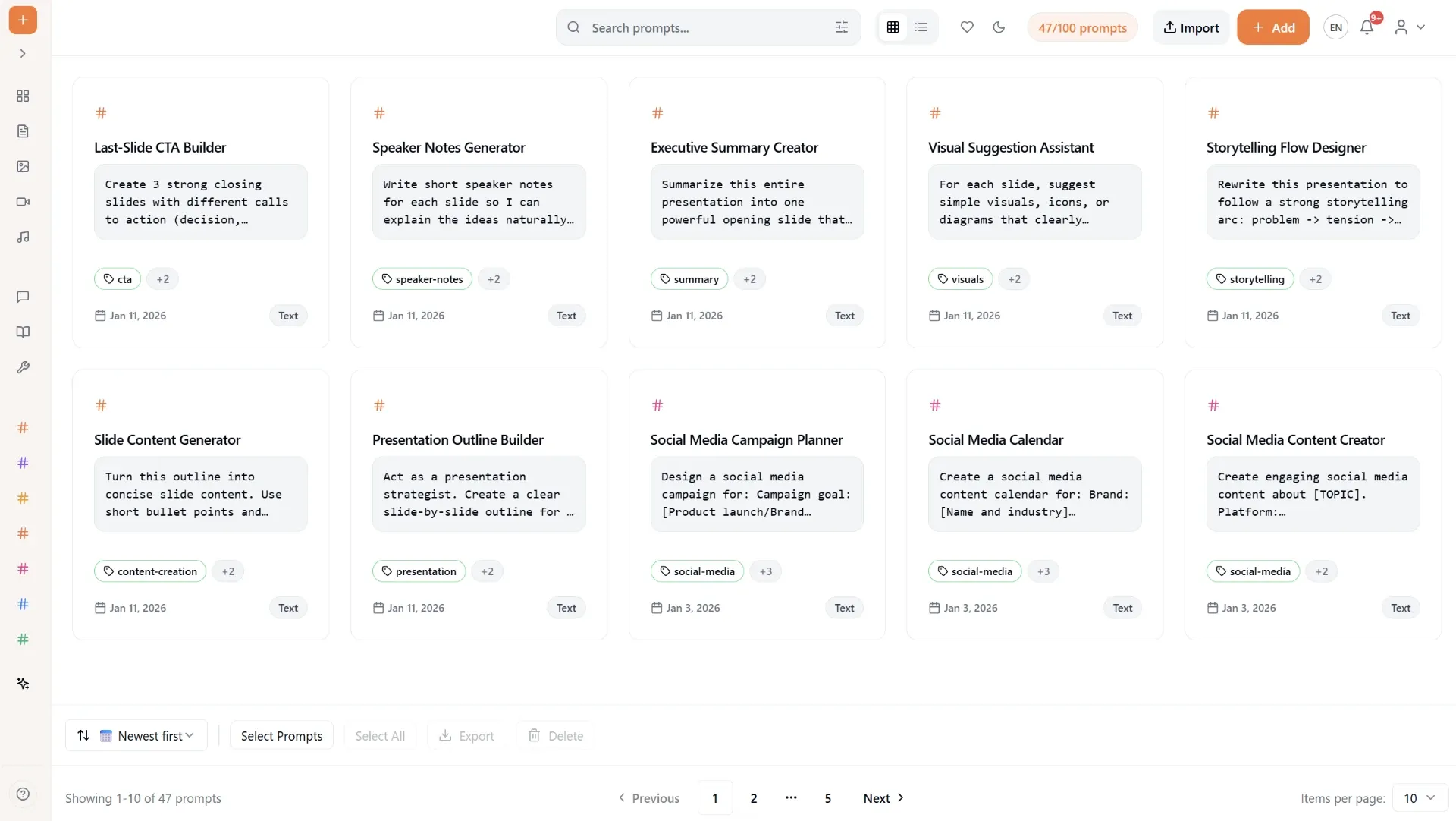 PromNest - Organize Your AI Prompts