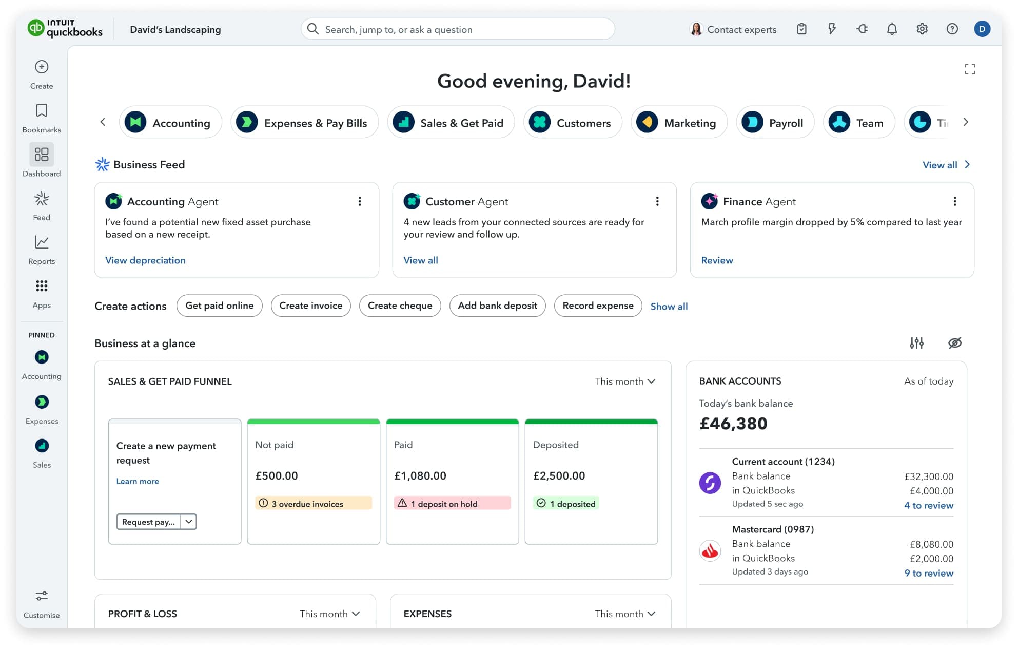 Early access to QuickBooks on the Intuit platform