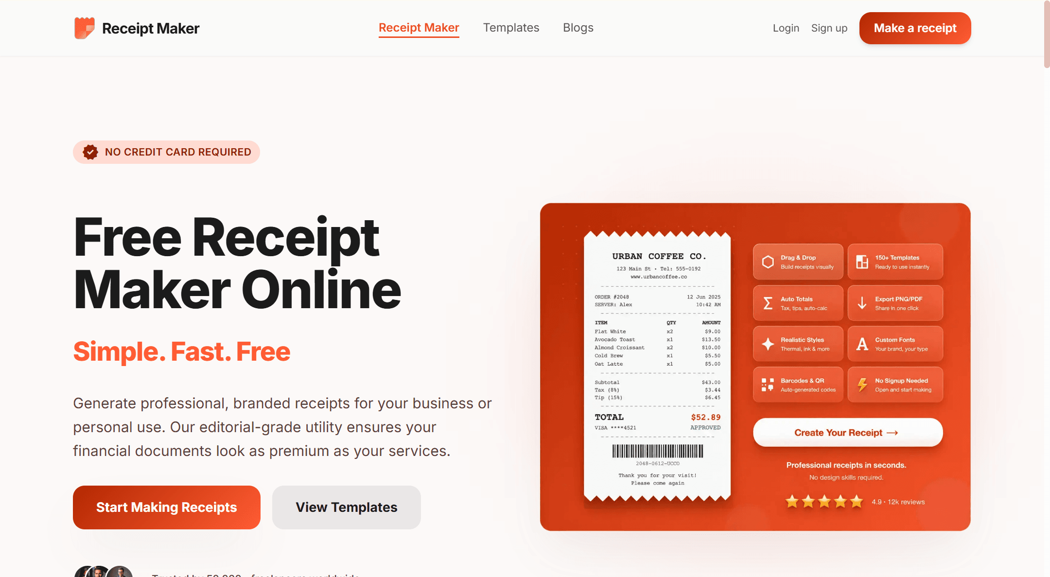ReceiptMaker AI