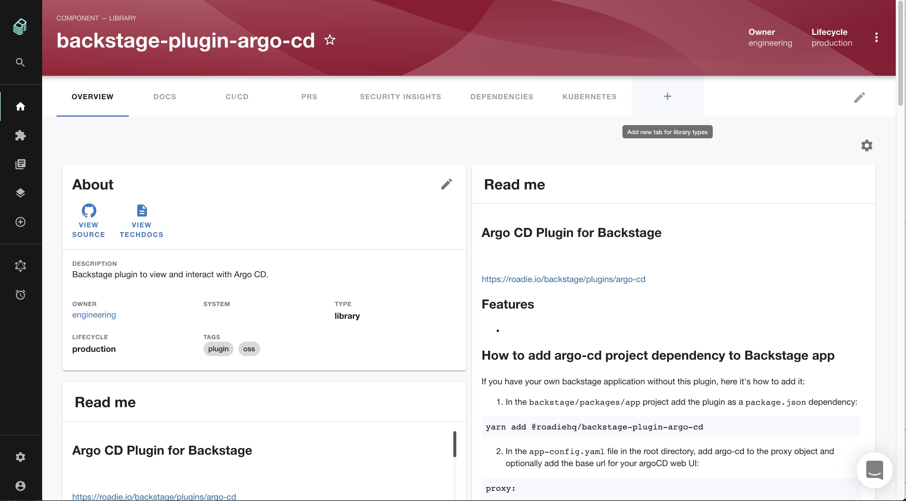 Customising the Roadie UI