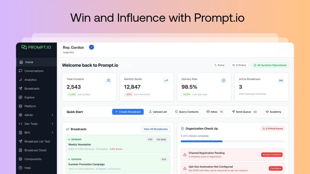 Prompt.io Texting Platform