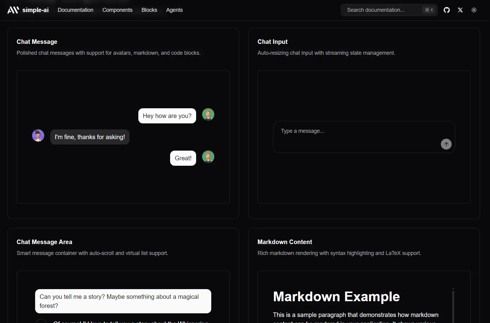 Build Modern AI Chatbots with Simple-AI UI Components