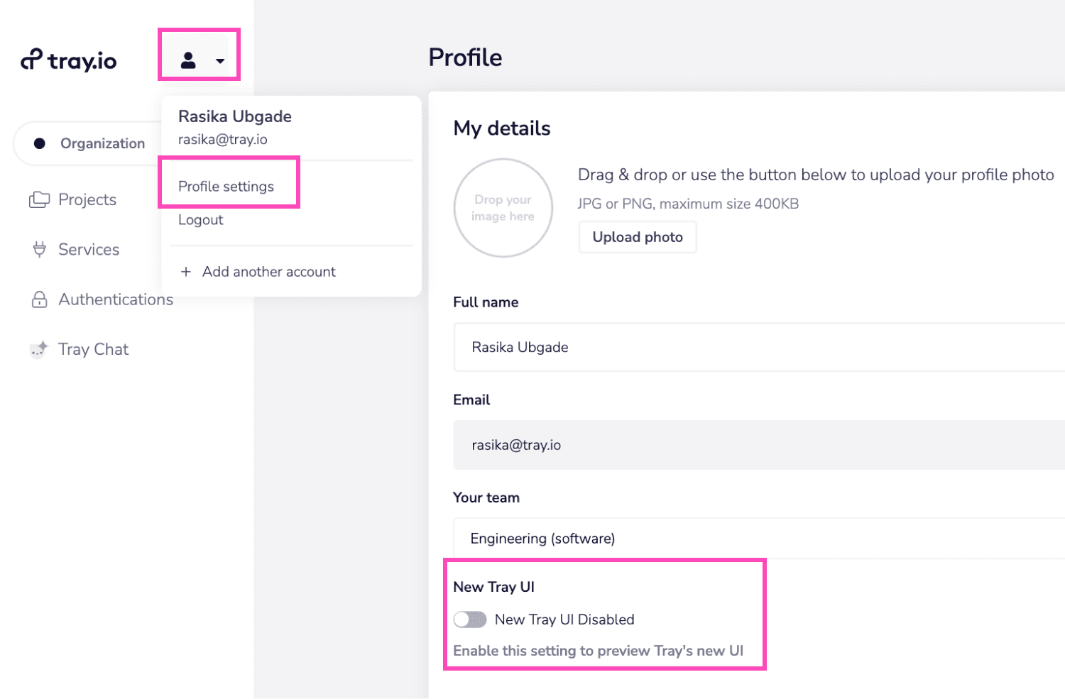 Tray New UI - Tray.ai Documentation