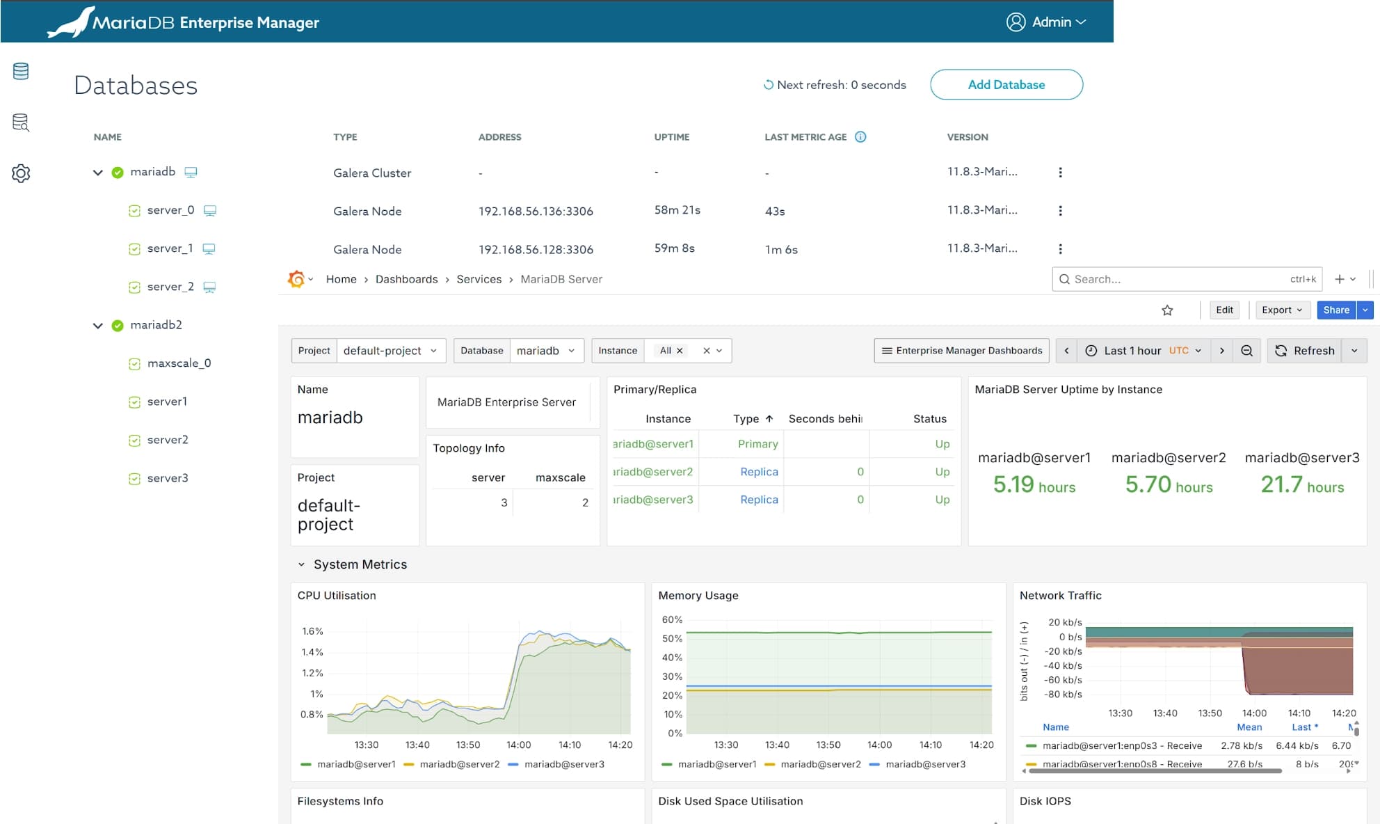 MariaDB Enterprise Manager