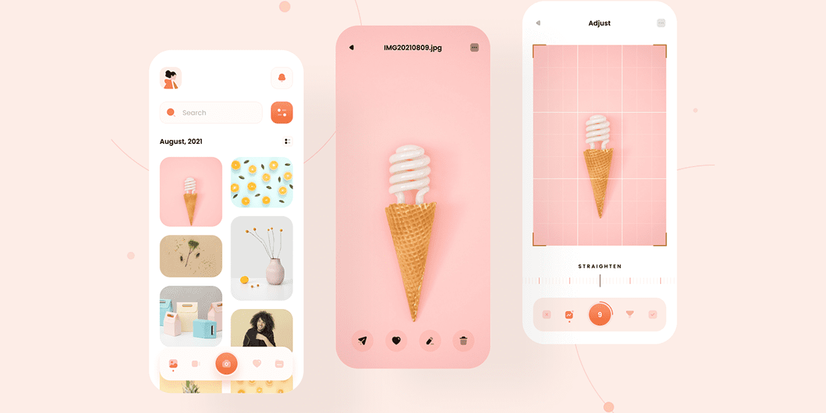 Design inspiration: UI concepts collection with Icons8 graphic elements