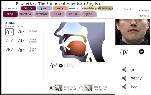 UI mobile app used around the world for speech learning
