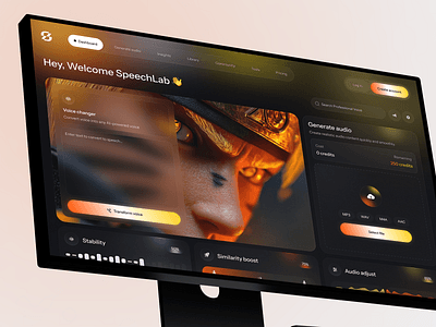 SpeechLab – AI Voice Generator Dashboard by Helal Hossain on Dribbble