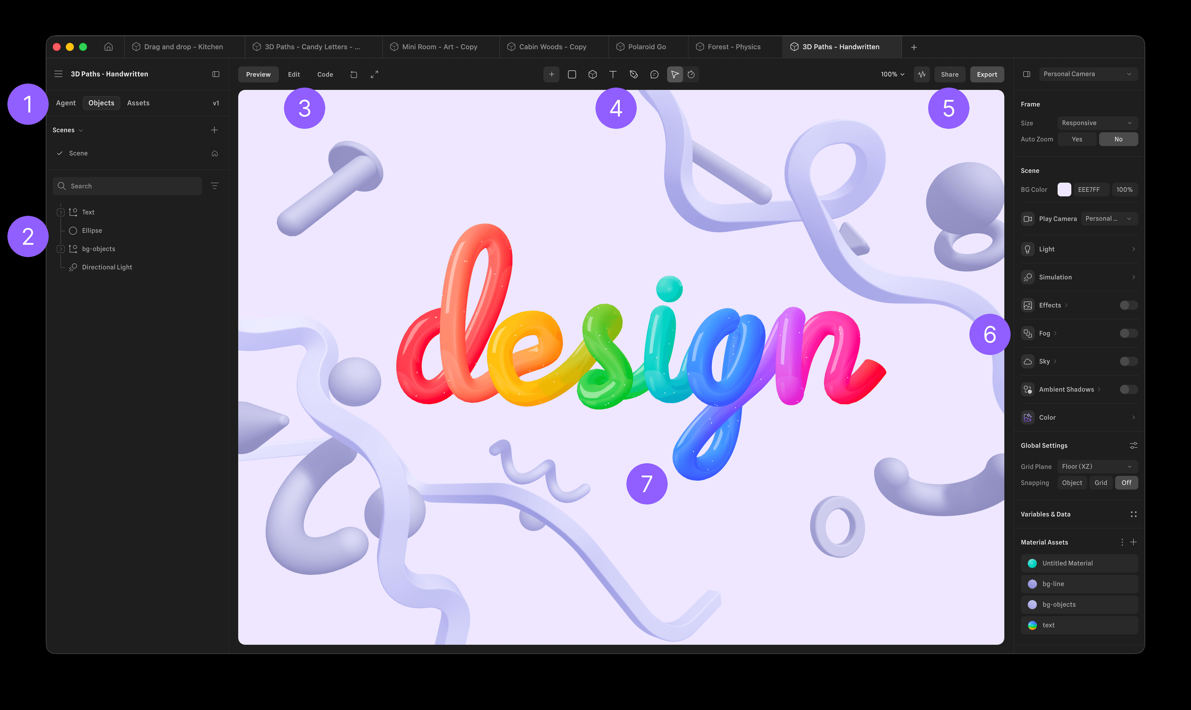 Understanding Spline's UI