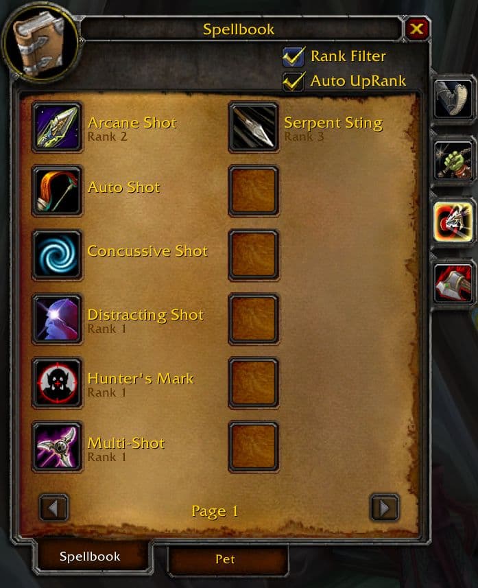 SpellBook Abridged for WoW Classic - World of Warcraft Addons