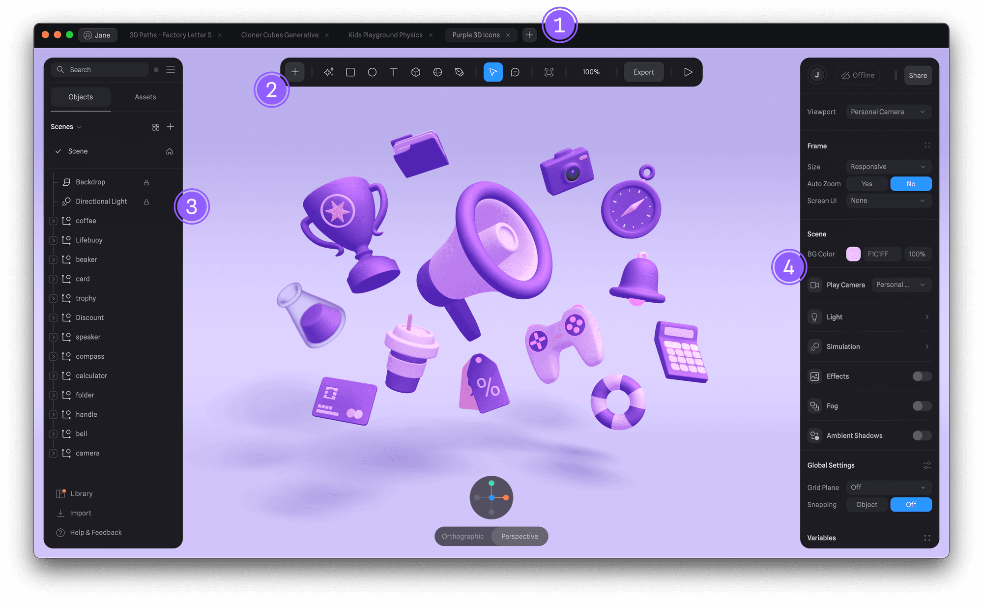 Understanding Spline's UI