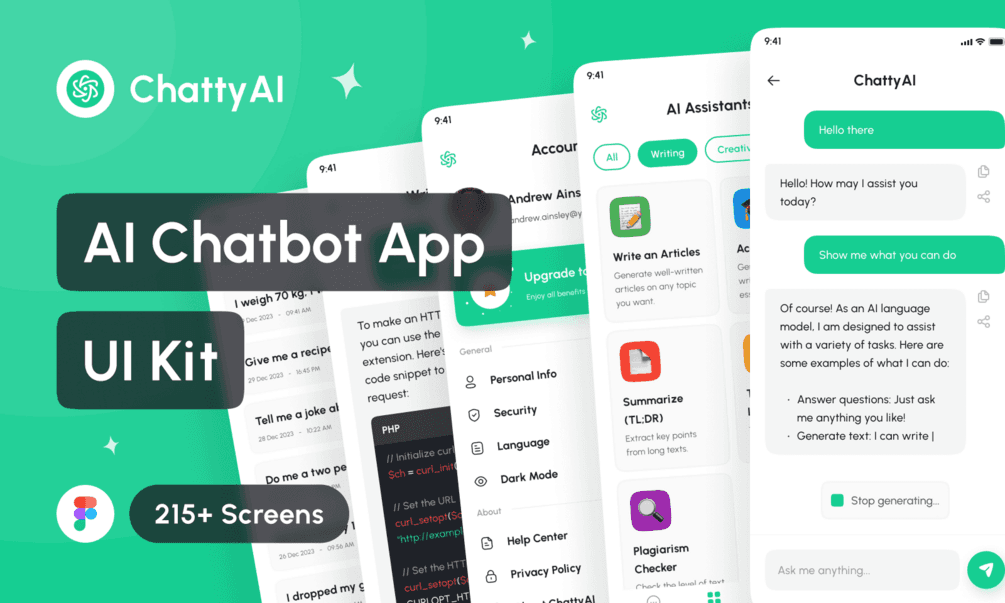 ChattyAI - AI Chatbot App UI Kit