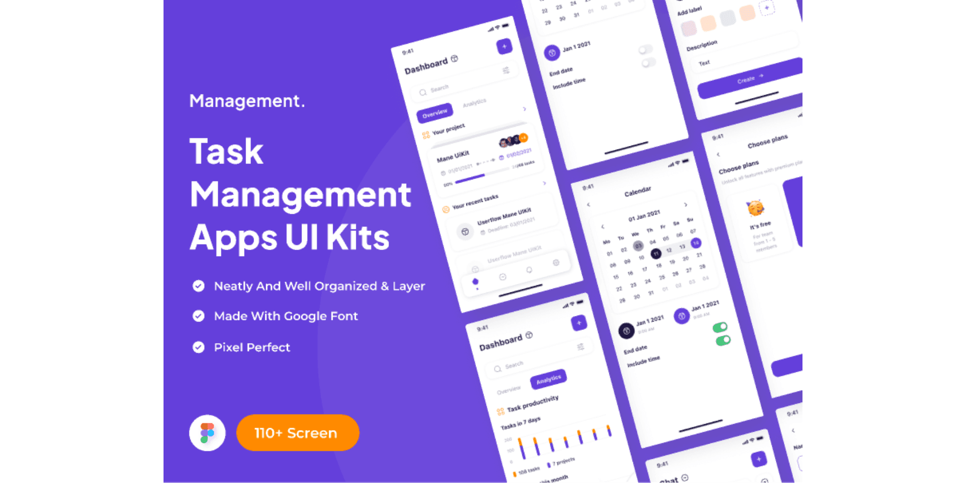 Tasker – Task Management Apps UI Kits (Community) (Copy)