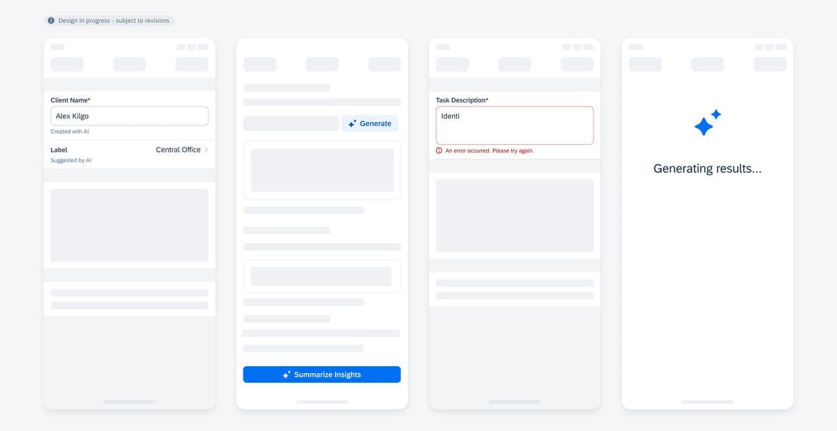 AI UI Text