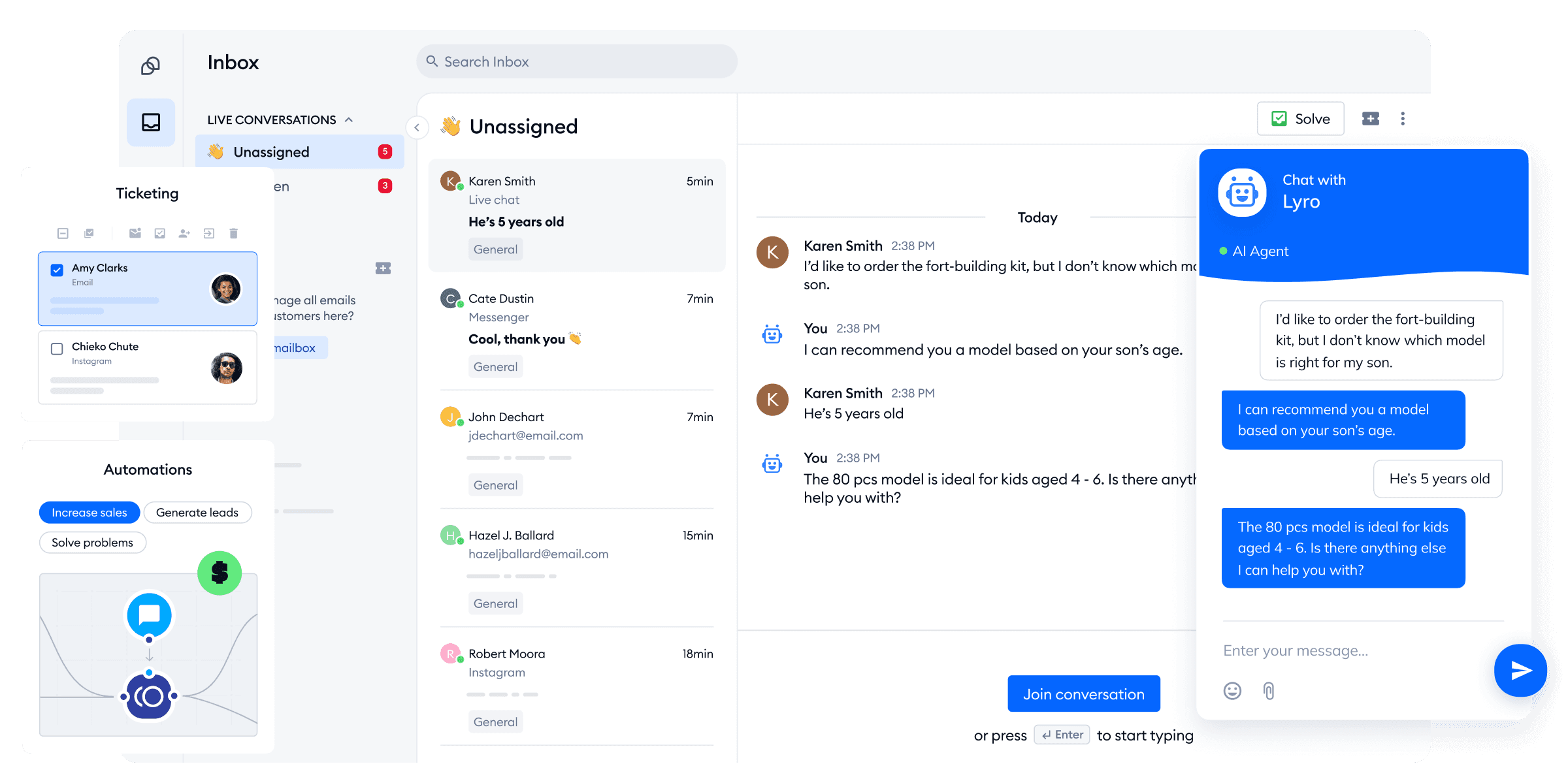 AI Customer Service Agent, Customer Support Software