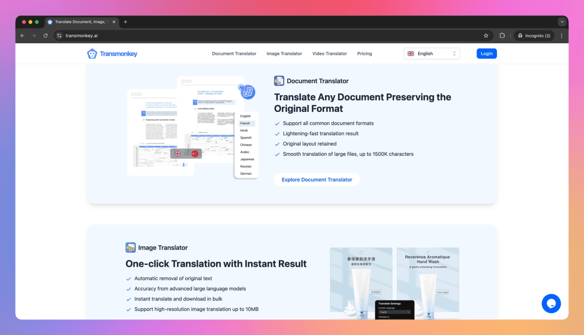 Transmonkey Features, Pricing, and Alternatives