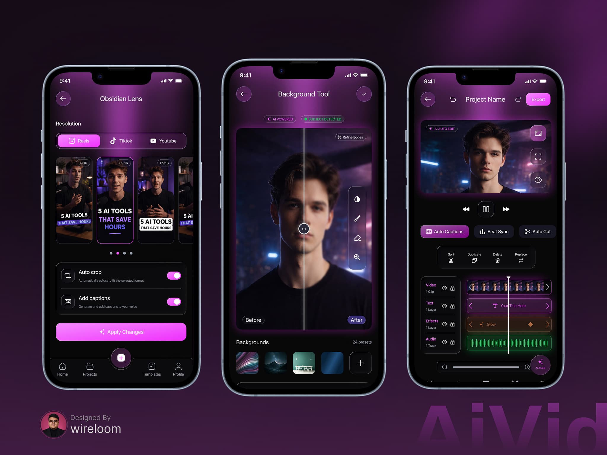 Ai Video App designs, themes, templates and downloadable graphic elements on Dribbble