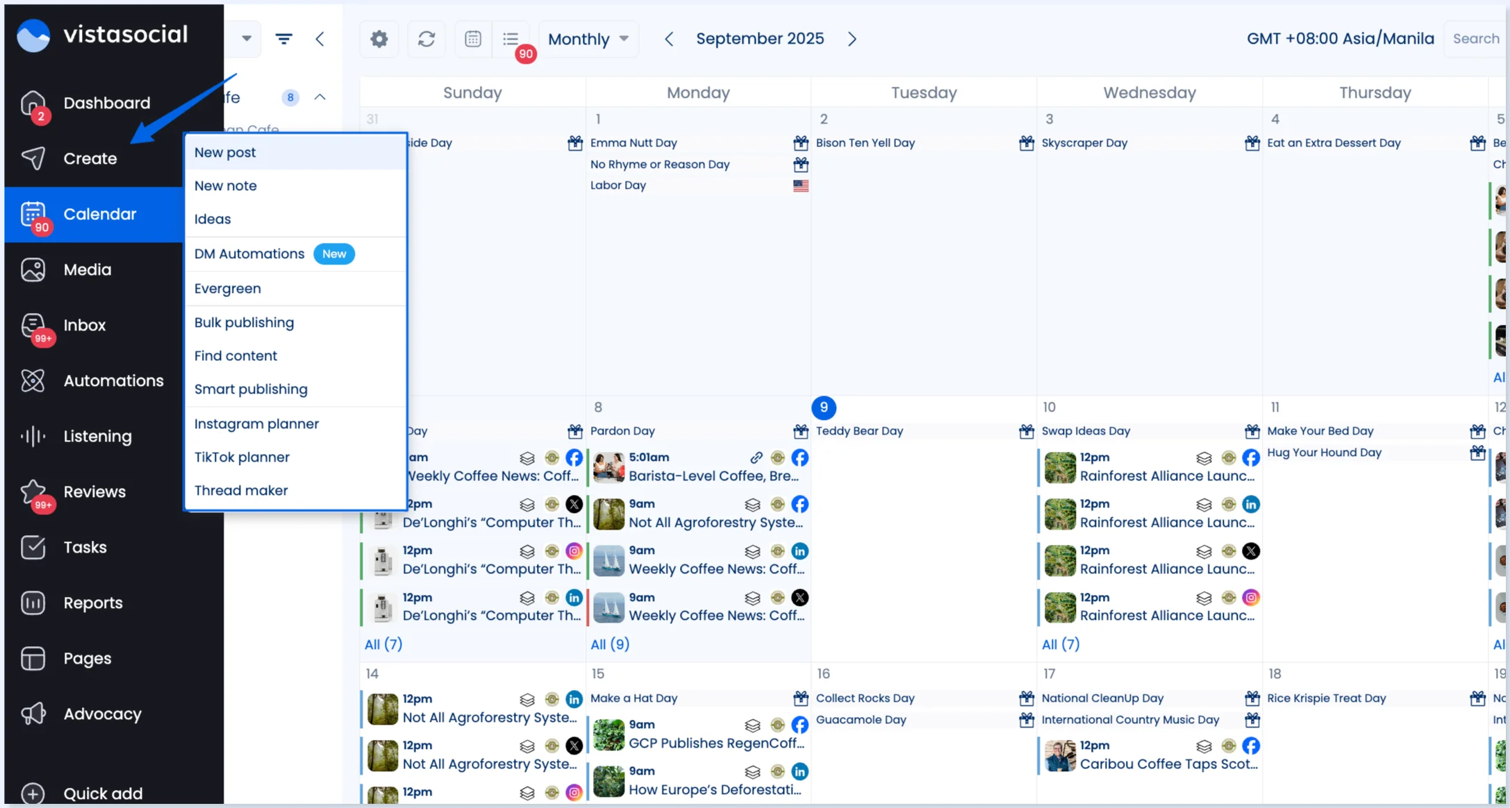 Getting started with Vista Social