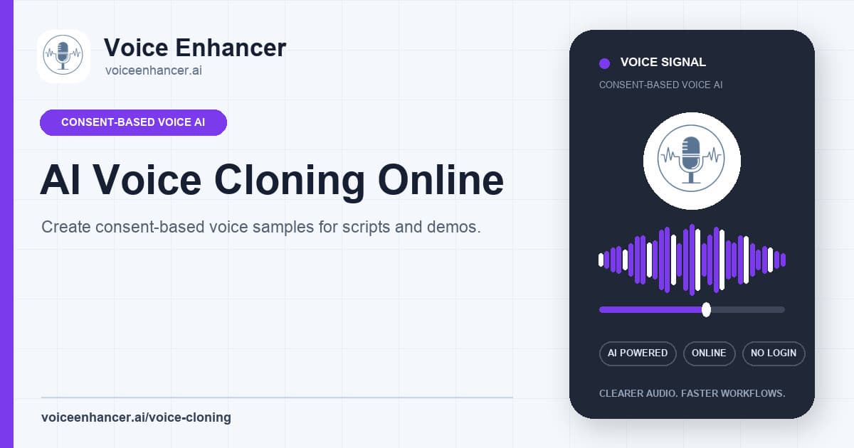 AI Voice Cloning Online