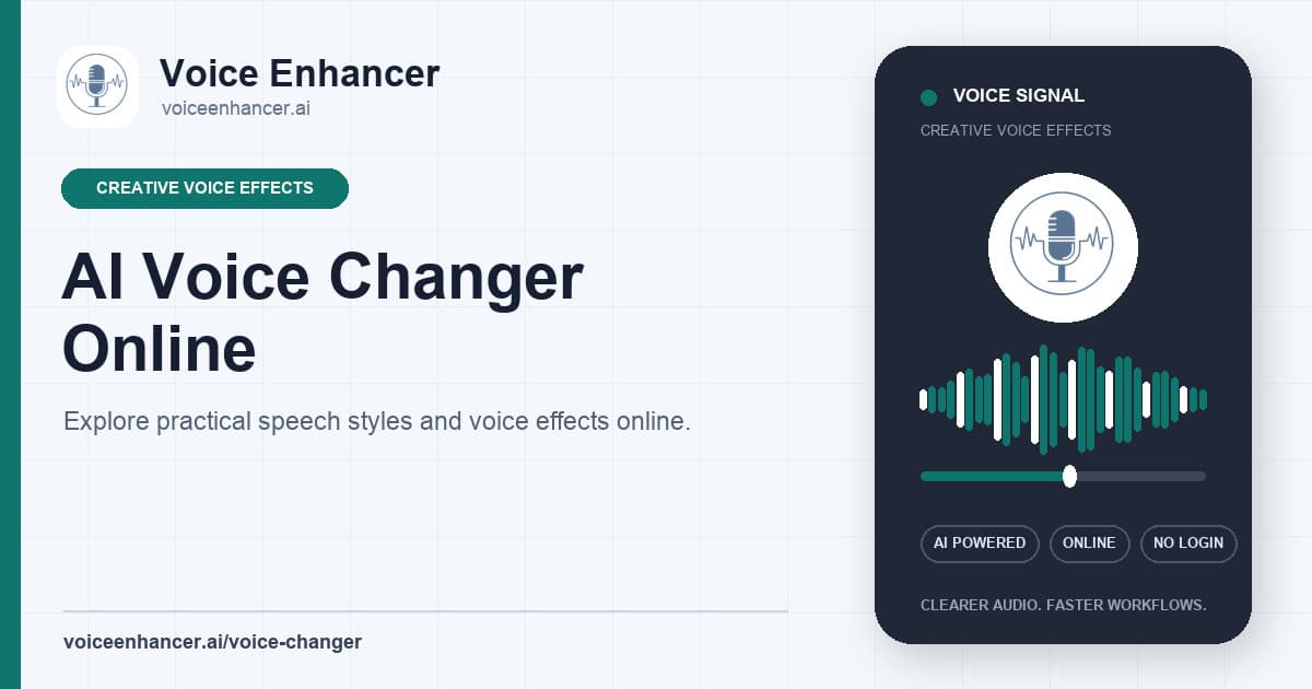 AI Voice Changer Online