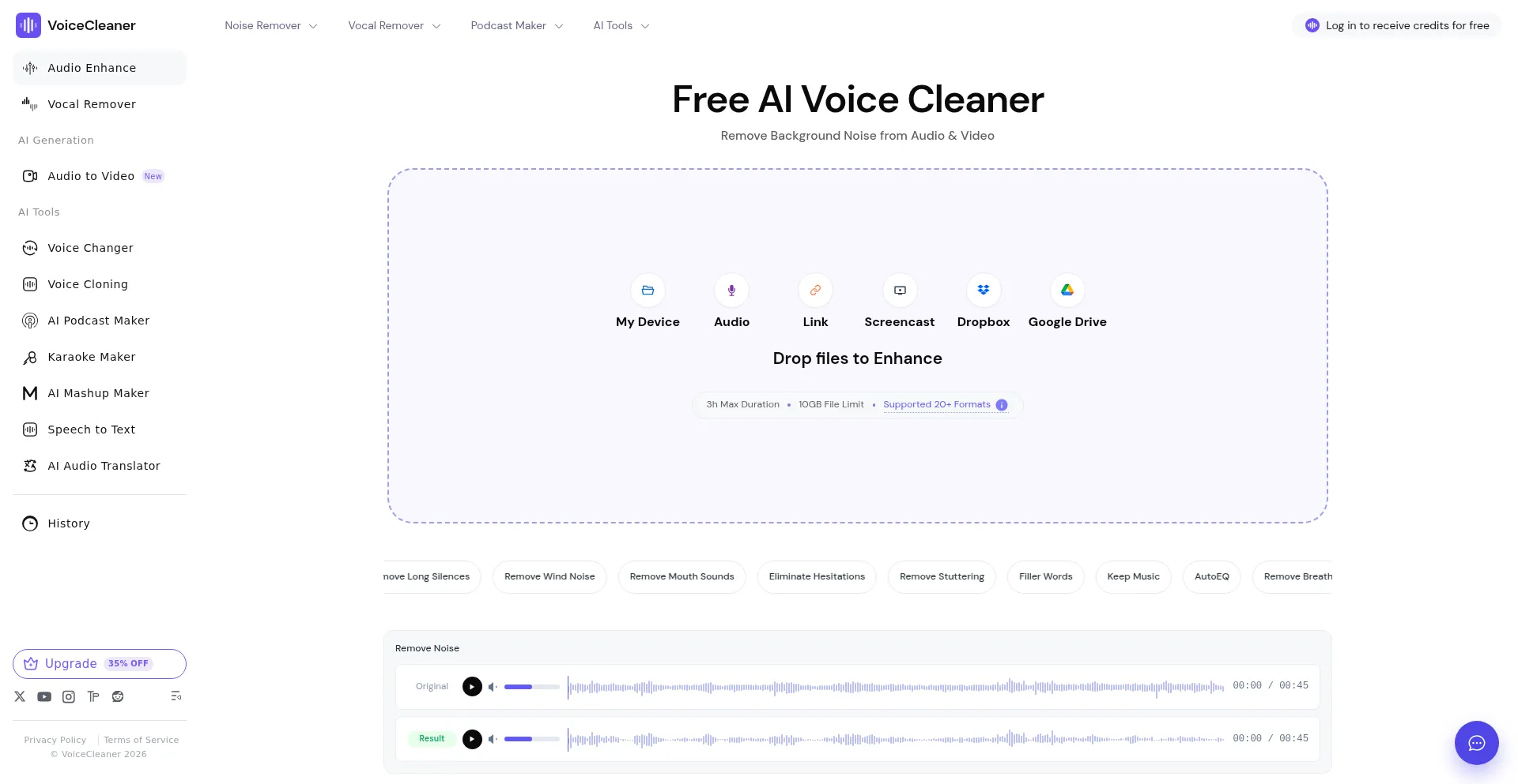 Voicecleaner.ai Scam Check: Unverified Social Links (31/100 Trust Score)