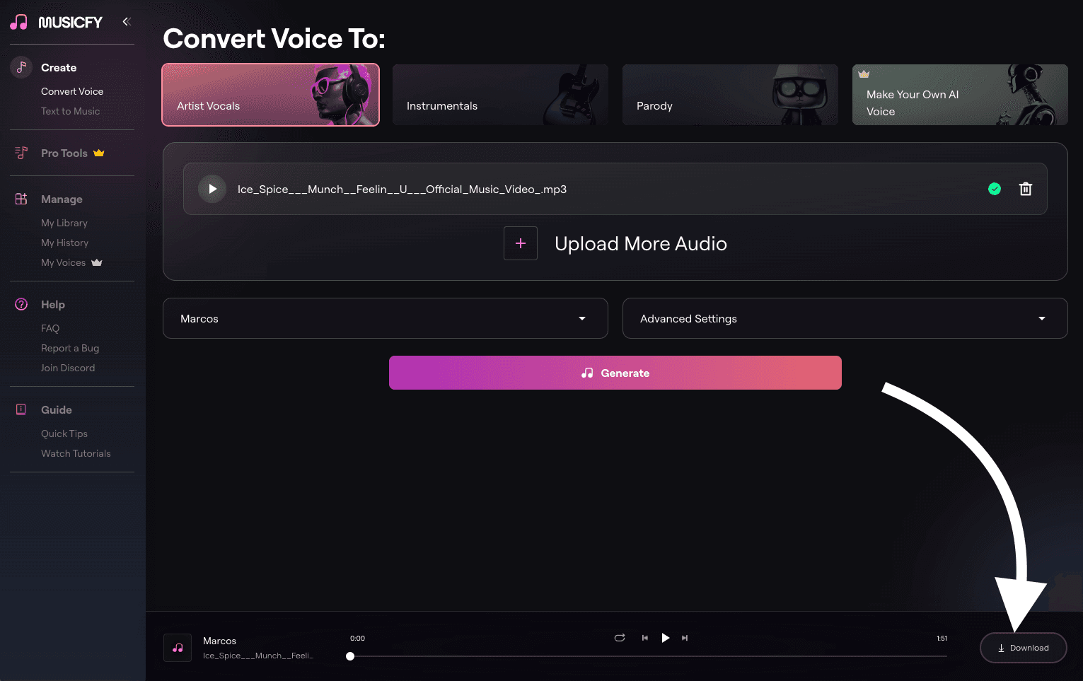 Free AI Voice Generator Music