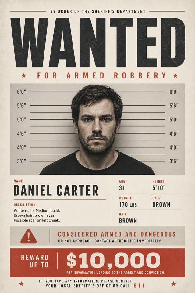 AI Wanted Poster Maker