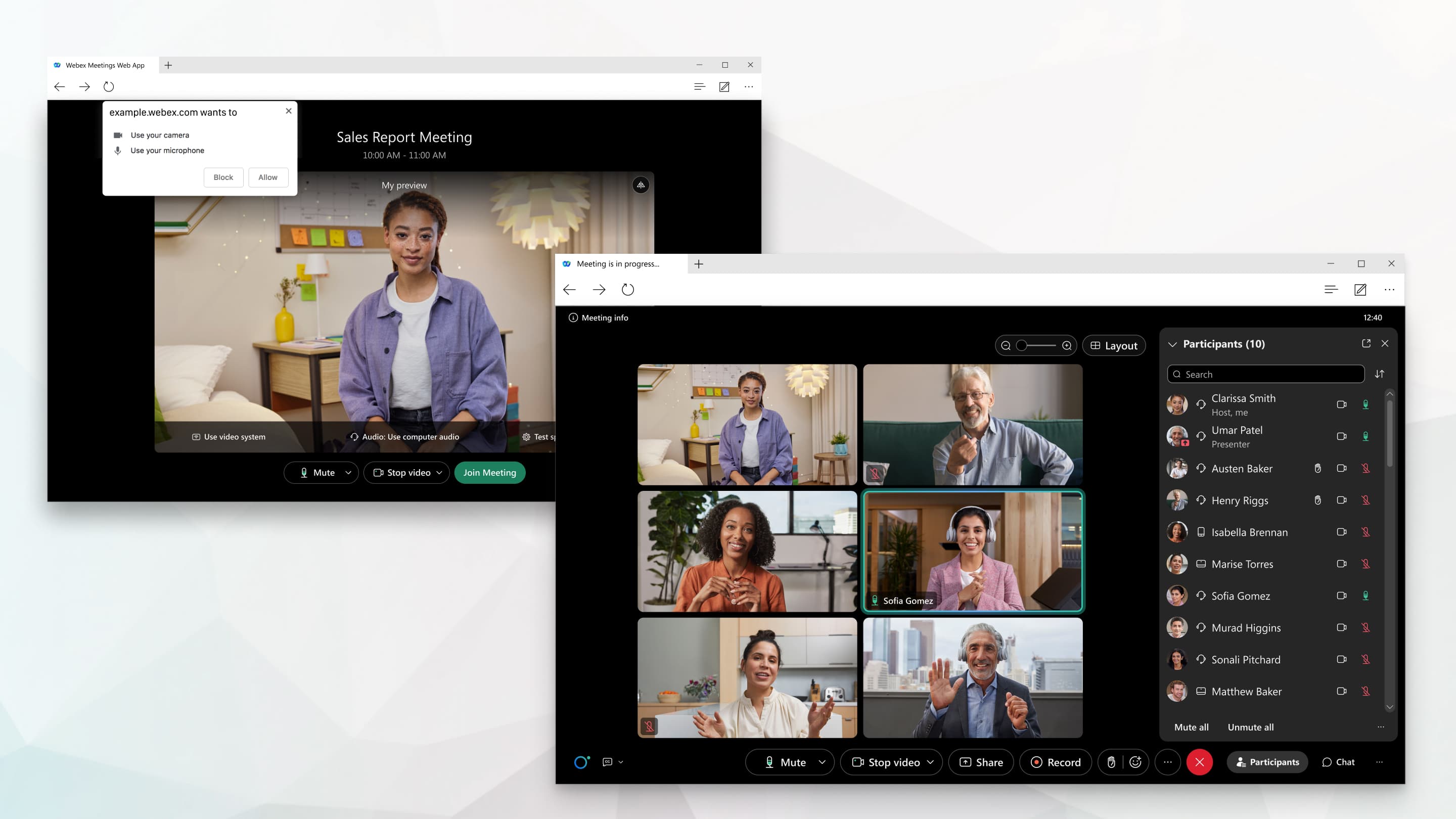 Get started with meetings in Webex web app