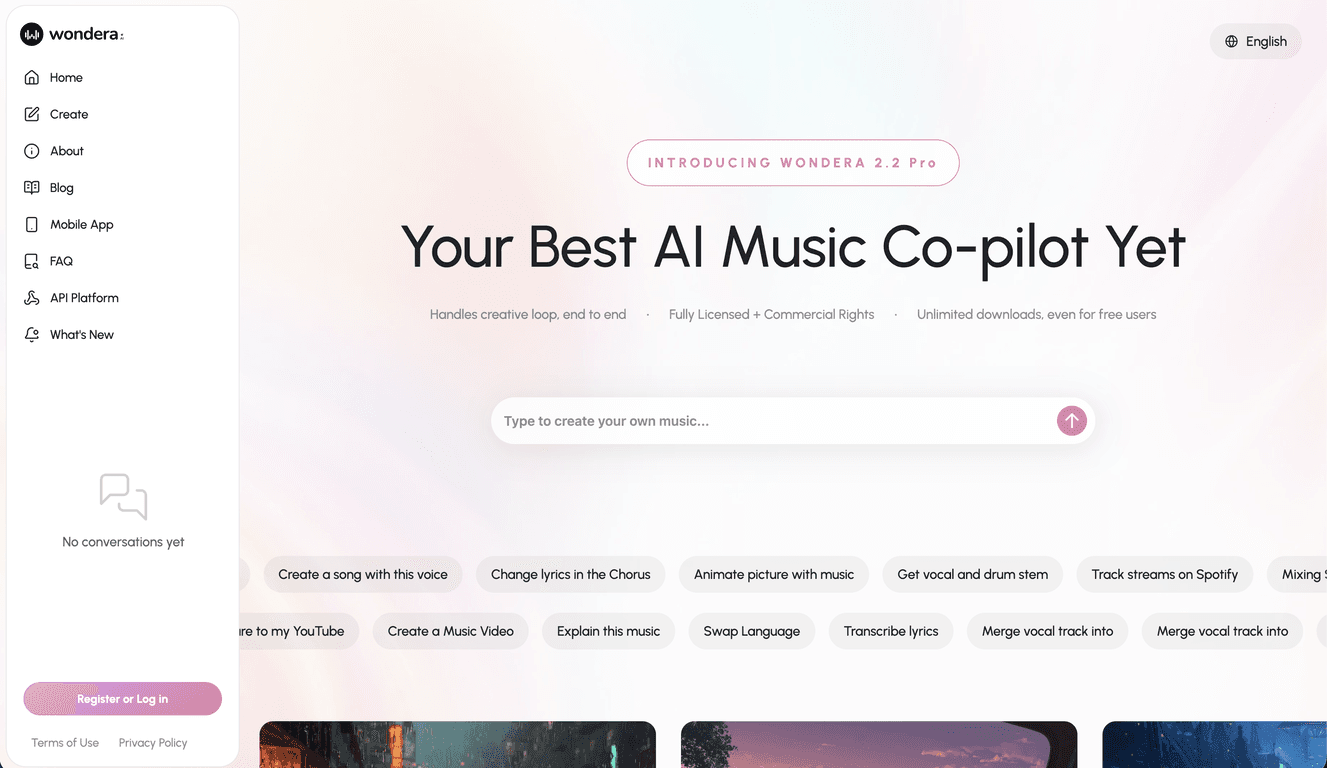 Wondera - AI Tool For Music