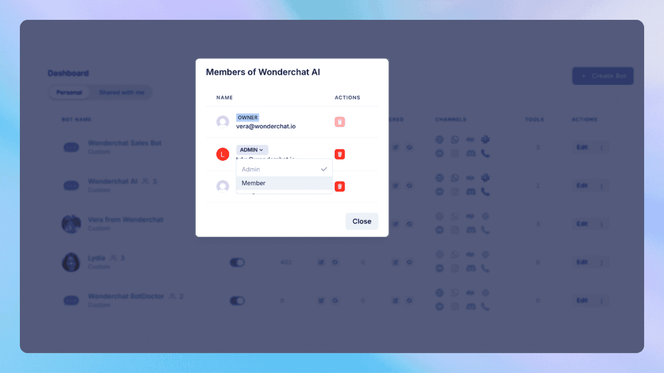 Wonderchat Features