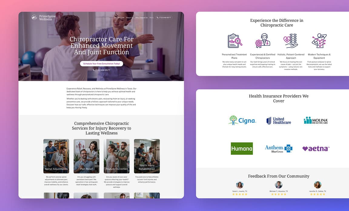 AI Website Builder for Chiropractors