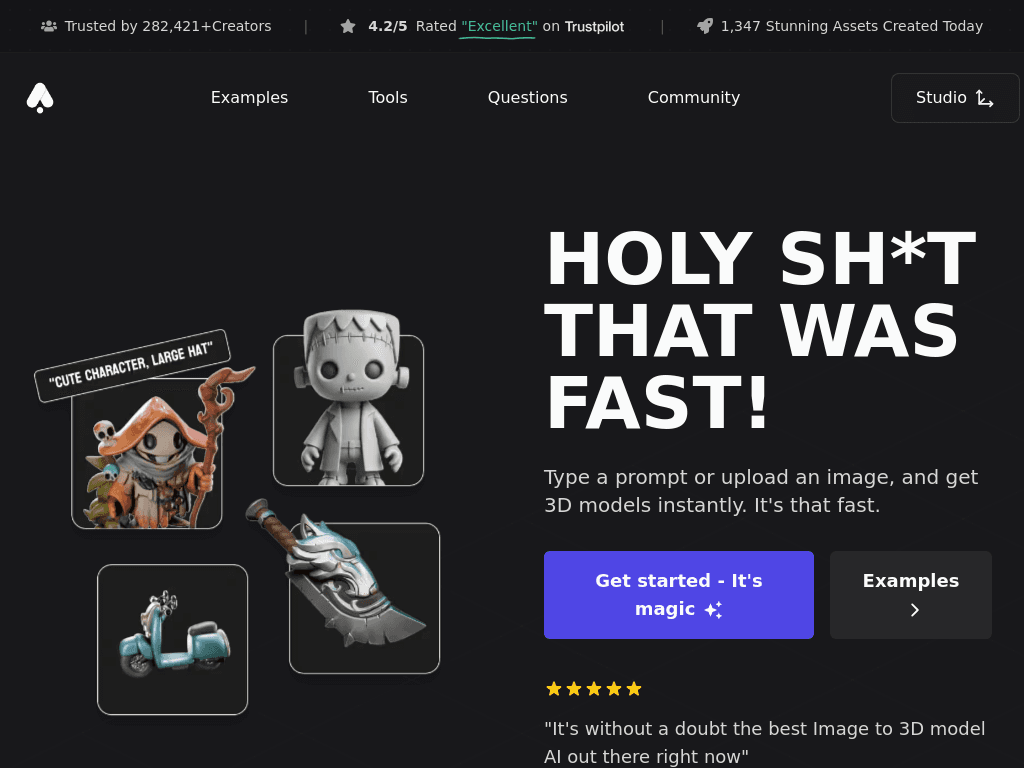 3D AI Studio screenshot