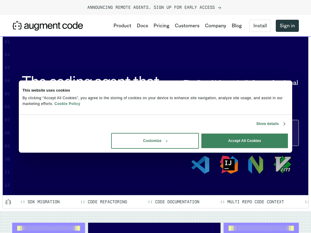AugmentCode screenshot