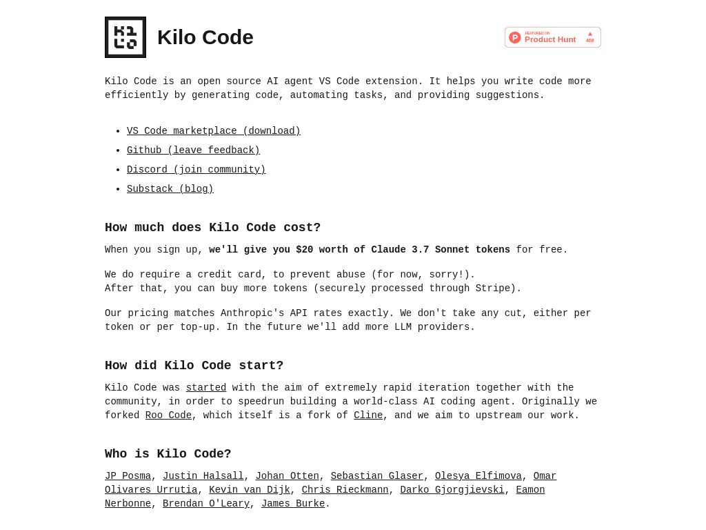 Kilo Code screenshot