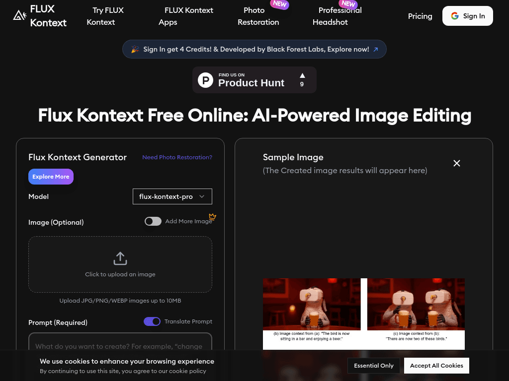 Flux Kontext screenshot