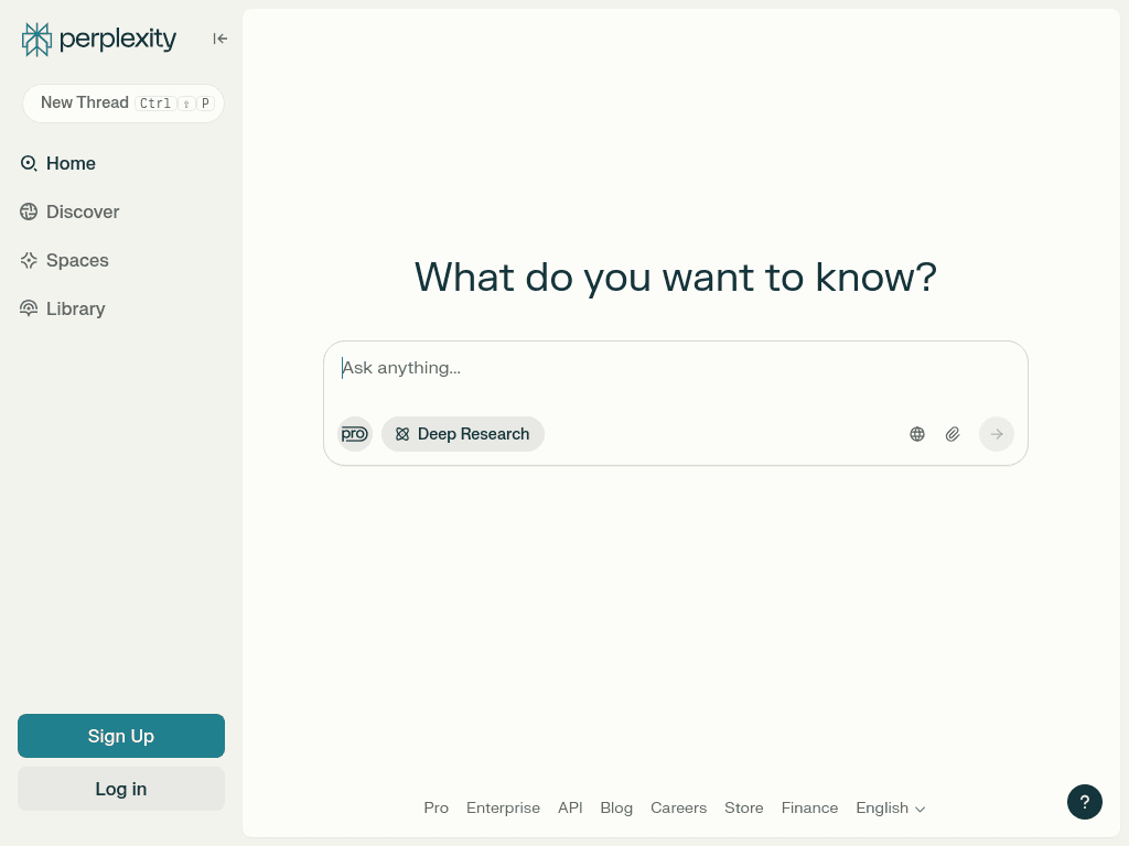Perplexity screenshot