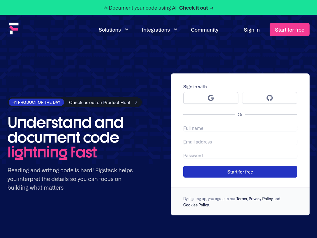 Figstack screenshot