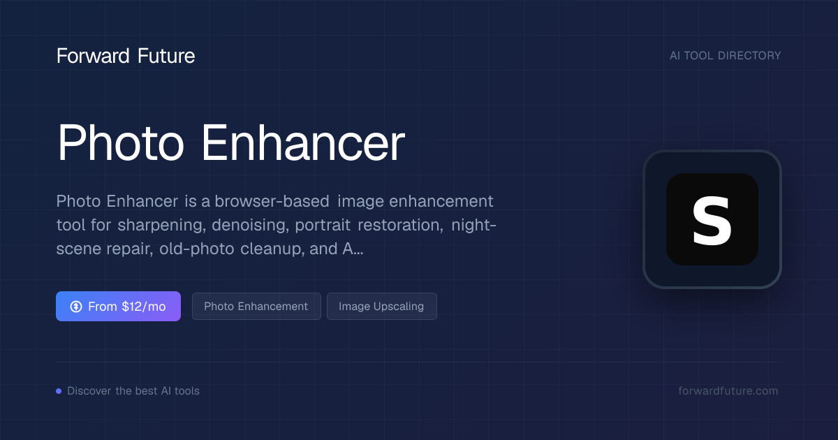 Photo Enhancer - AI Tool Review & Information